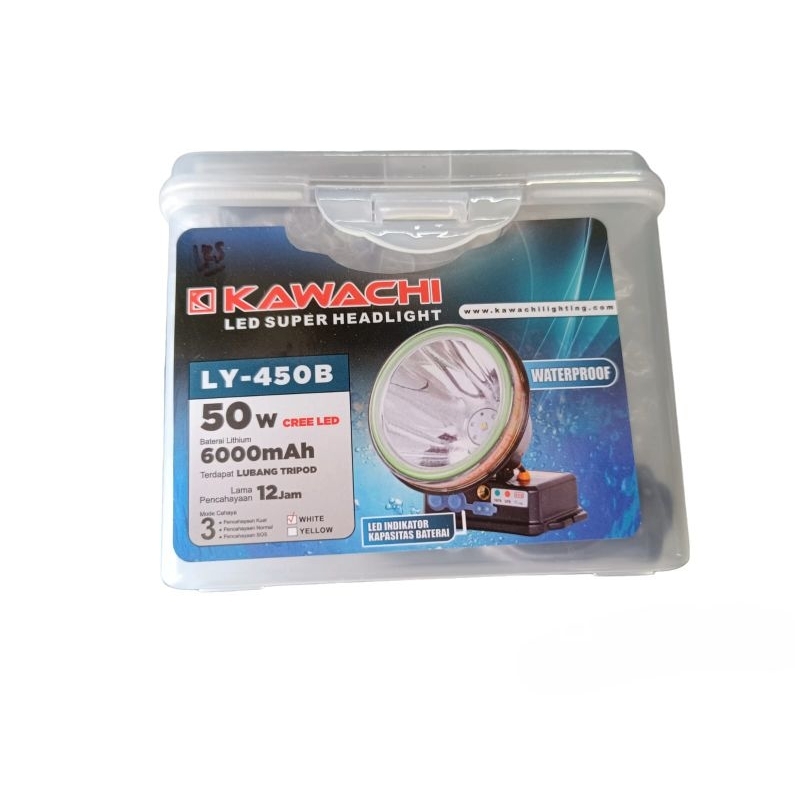 Senter kepala Kawachi 50watt LY-450A/B cahaya putih