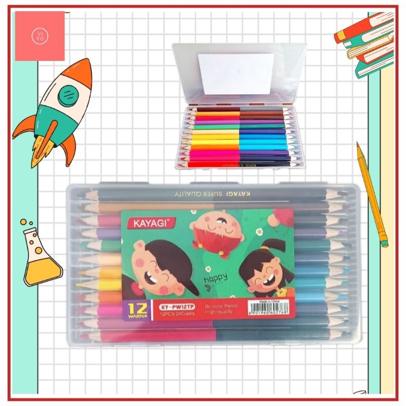 

Pensil Warna Murah untuk Anak Sekolah TK / SD 24 Warna