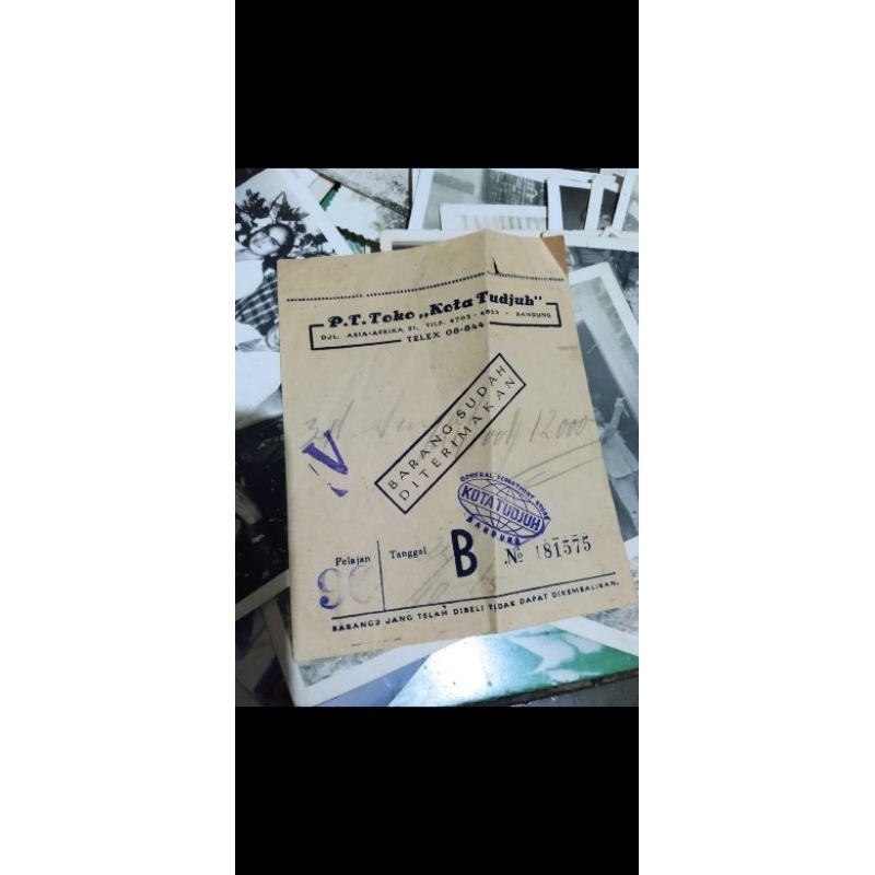 

kwitansi jadoel vintage