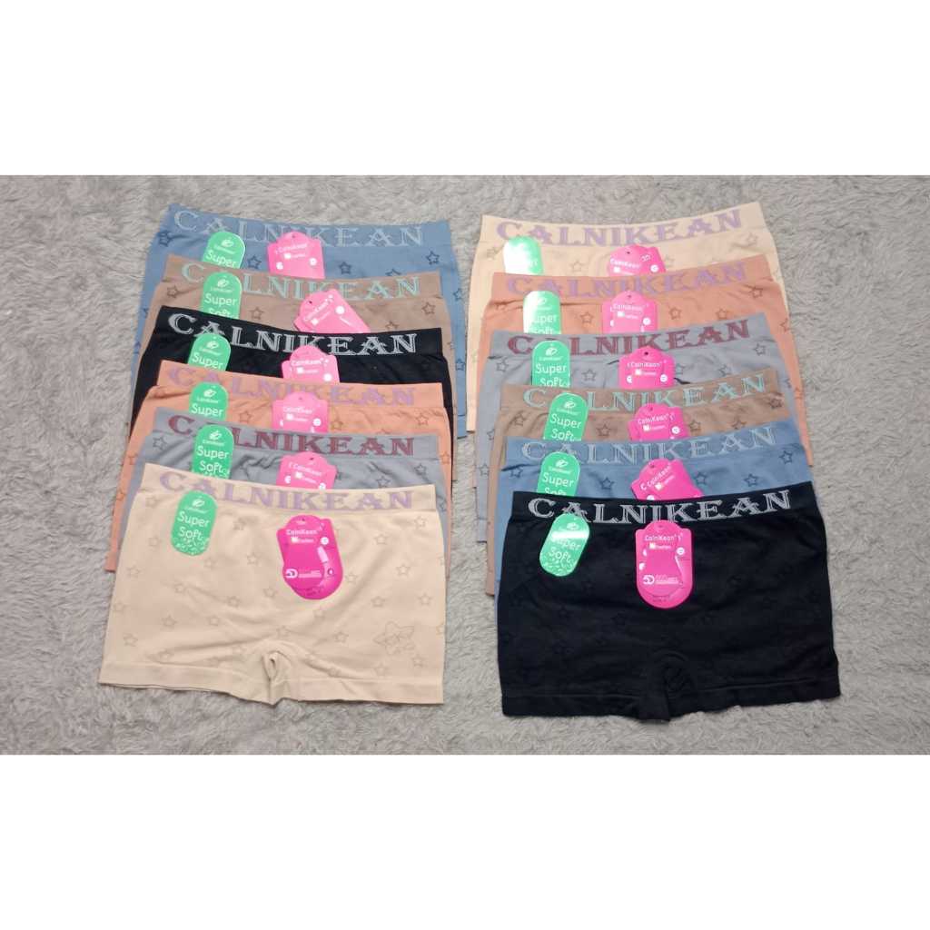 3 pcs CD Boxer Wanita CALNIKEAN 7023 rajut import embos