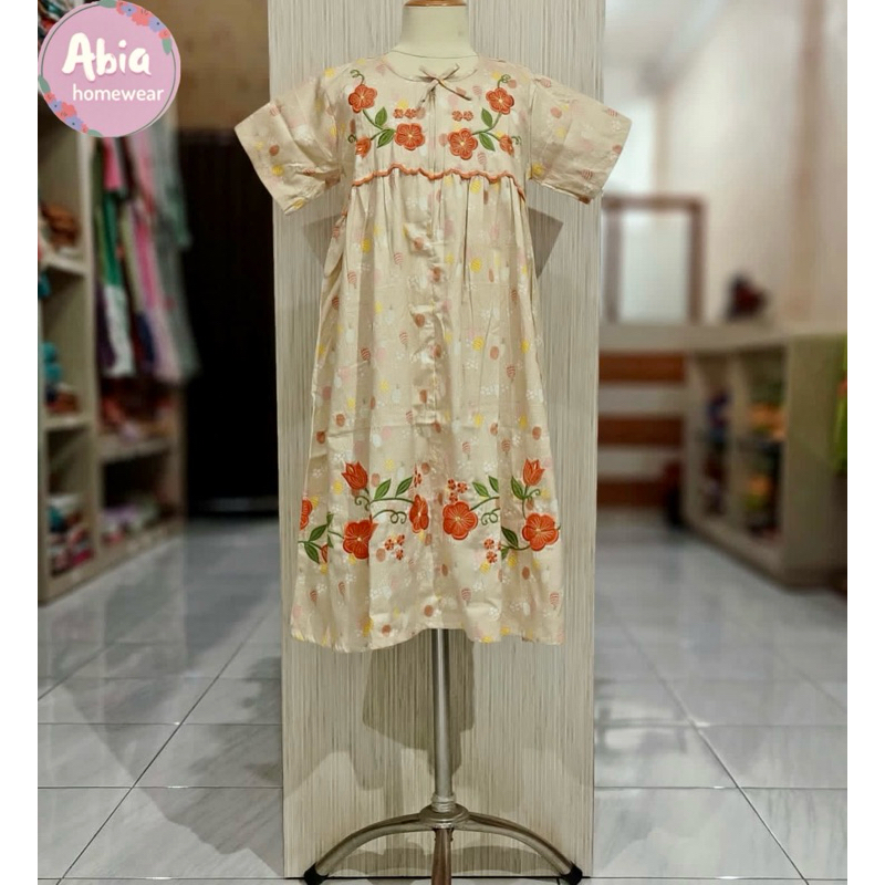 Daster Anak Katun Jepang Bordir Khas Malang