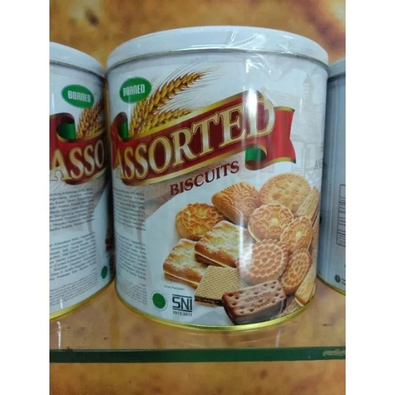 biskuit kaleng Borneo assorted