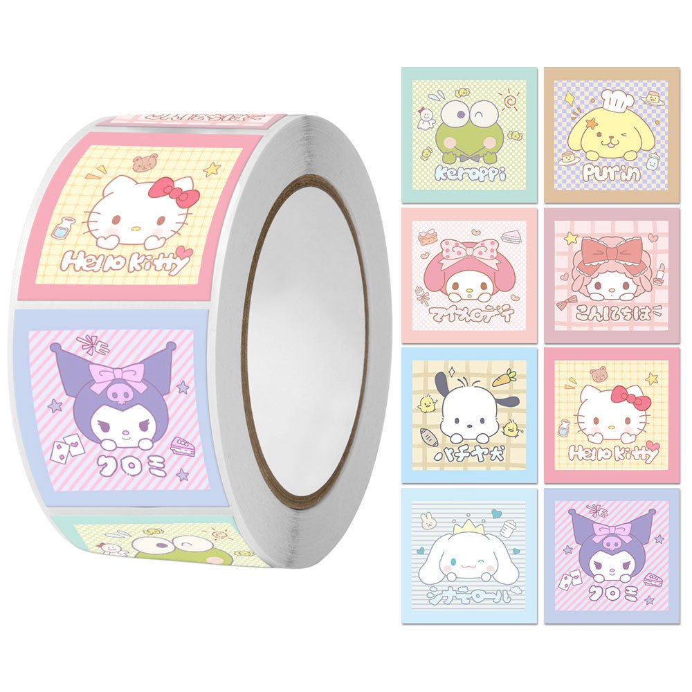 

STICKER GULUNG ISI 500PCS / ROLL MOTIF SANRIO