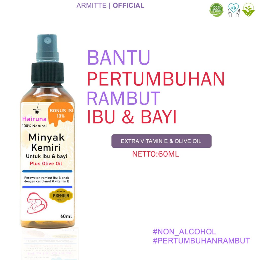 Minyak Kemiri Bayi Penumbuh Rambut Bayi Minyak Rambut Bayi Penumbuh Rambut Anak Minyak Rambut Kemiri