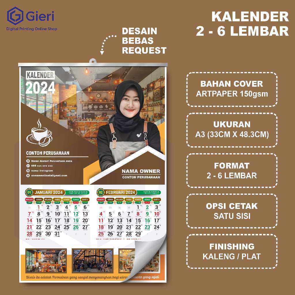 

Gieri - KALENDER DINDING CUSTOME