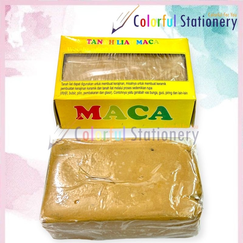Tanah Liat Coklat Maca 500 Gram
