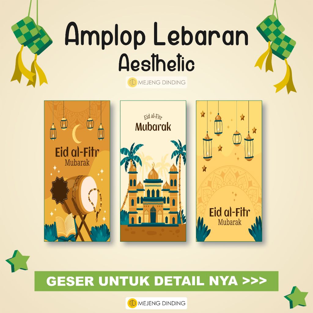 

Amplop Lebaran Aesthetic / Amplop Lebaran Idul Fitri isi 10 Pcs / Amplop Lebaran Kocak Cute / Amplop Lebaran Idul Fitri / Amplop Karakter/ Angpao Lebaran / Angpau Lebaran / Eid Mubarak / Amplop Lebaran Premium 9