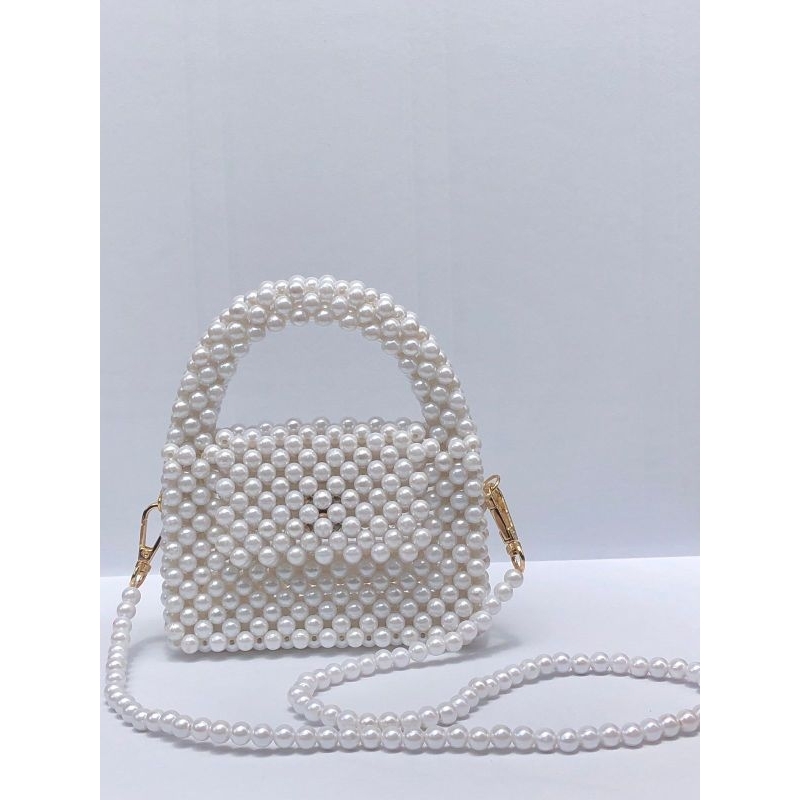 Zia mini pearlbag/tas mutiara/tas manik-manik/beaded bag/beadsbag/tas anak/tas kerajinan/tas lucu/ta