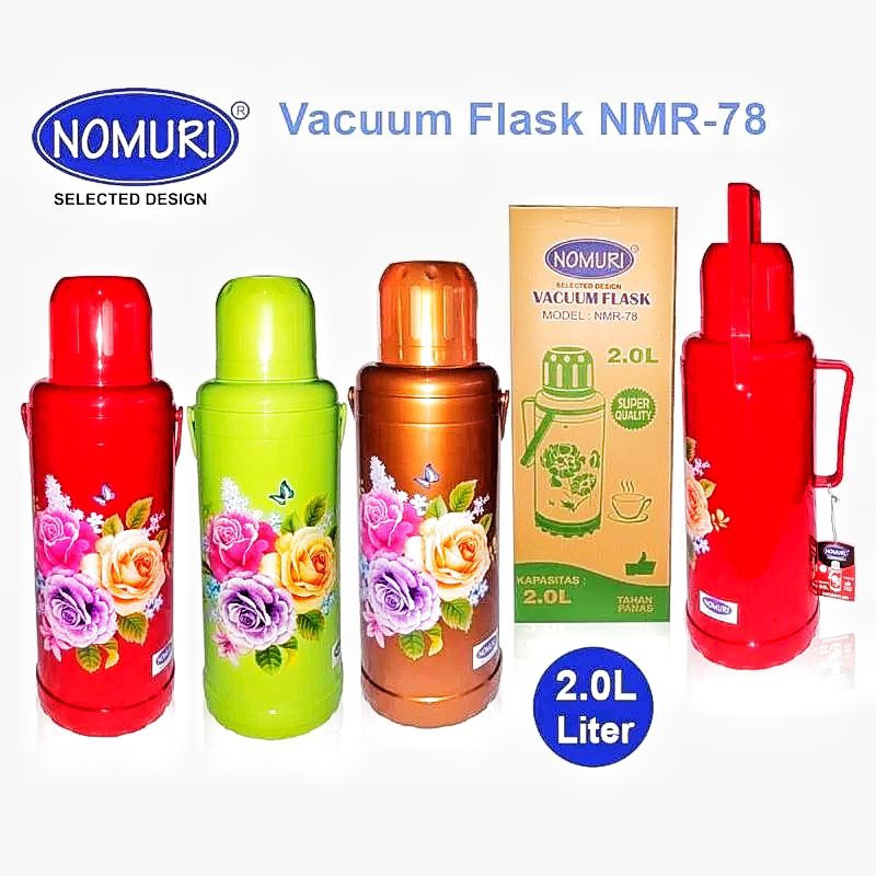 Thermos Air Panas Nomuri NMR-78 2 Liter / Vacuum Flask Nomuri 2 Liter