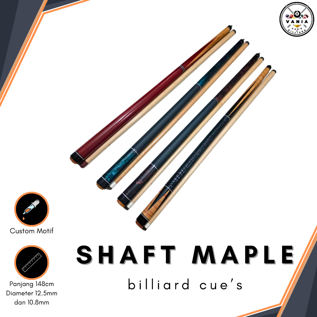 Stick Billiard Play Shaft Maple | STIK BILIAR STICK BILYARD STIK 12mm 10.8mm
