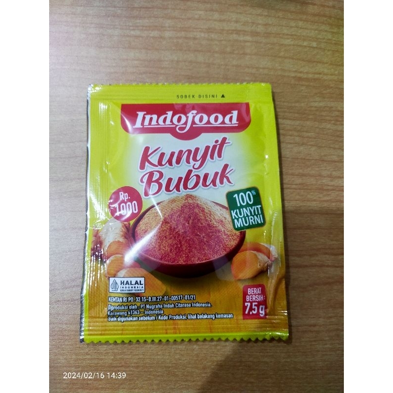

INDOFOOD KUNYIT BUBUK 7,5gr