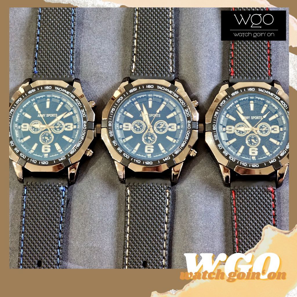 Watch Goin' On x Jam Tangan Pria Army Sports 6966 NEW