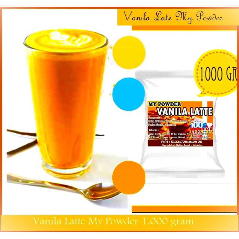 

Vanilla Latte - Bubuk Rasa Vanilla Latte- 1Kg