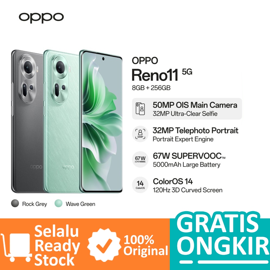 OPPO Reno11 5G 8GB/256GB Garansi Resmi