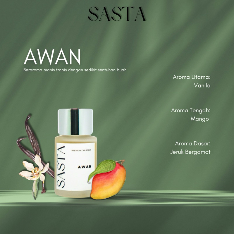 Sasta parfum mobil aroma Awan | pengharum mobil | parfum mobil capit | aroma terapi | car diffuser