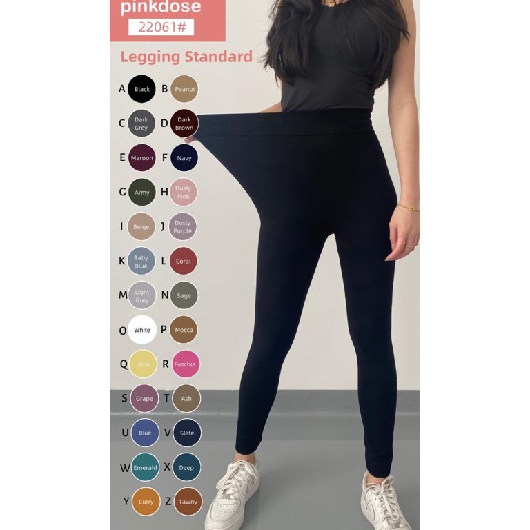 COD TERMURAH Legging Pinkdose Polos Import Premium  ORIGINAL  2261