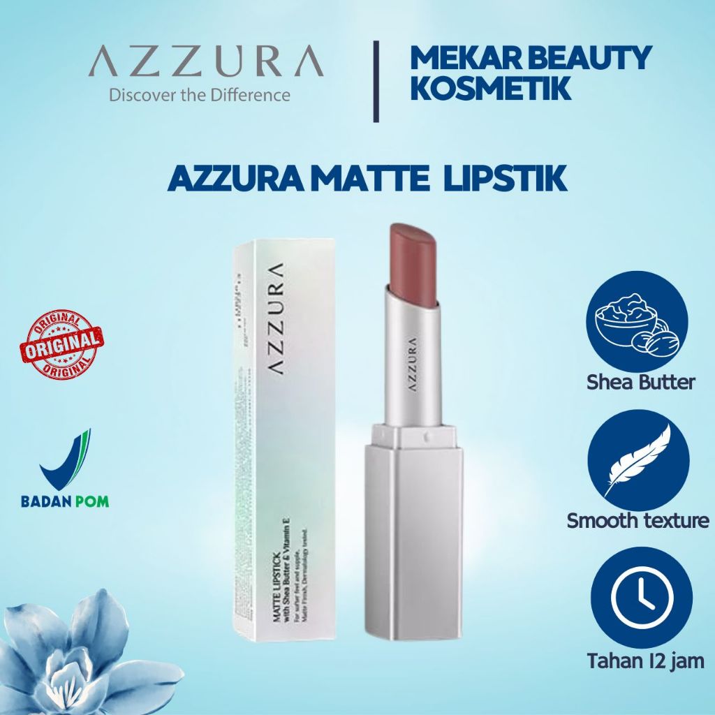 AZZURA matte lipstik | lipstik matte azzura 3gr
