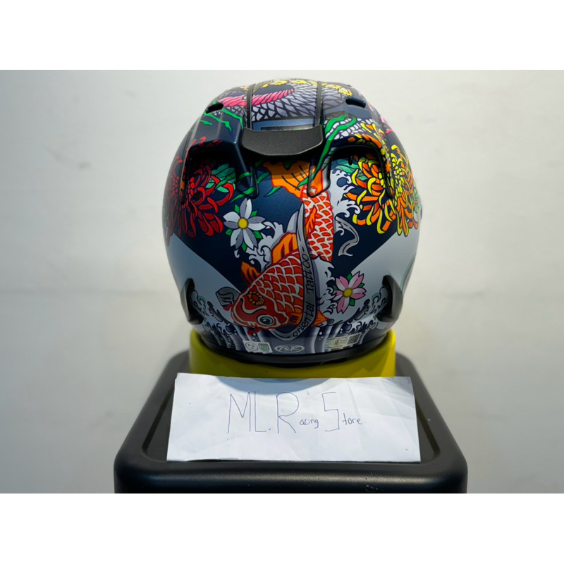 HELM/HELMET TSR RAM 4 NEW MOTIF ORIENTAL BLUE - HALF FACE HELMET