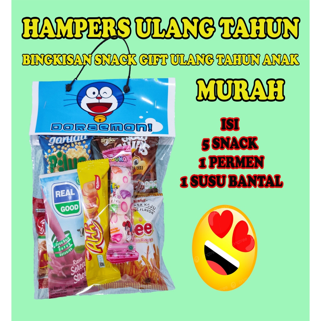 

Hampers Snack Ulang Tahun MURAH / Bingkisan Snack Gift Ulang Tahun Anak MURAH/ Kado Snack Ultah / Souvenir Ultah