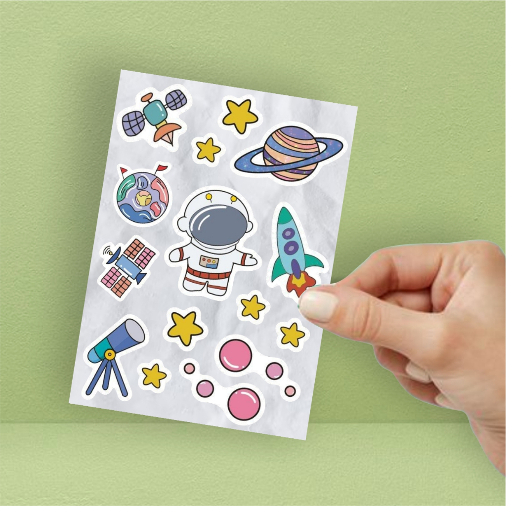 

Sticker Aesthetic Stiker Tumblr Handphone Laptop Series Astronaut
