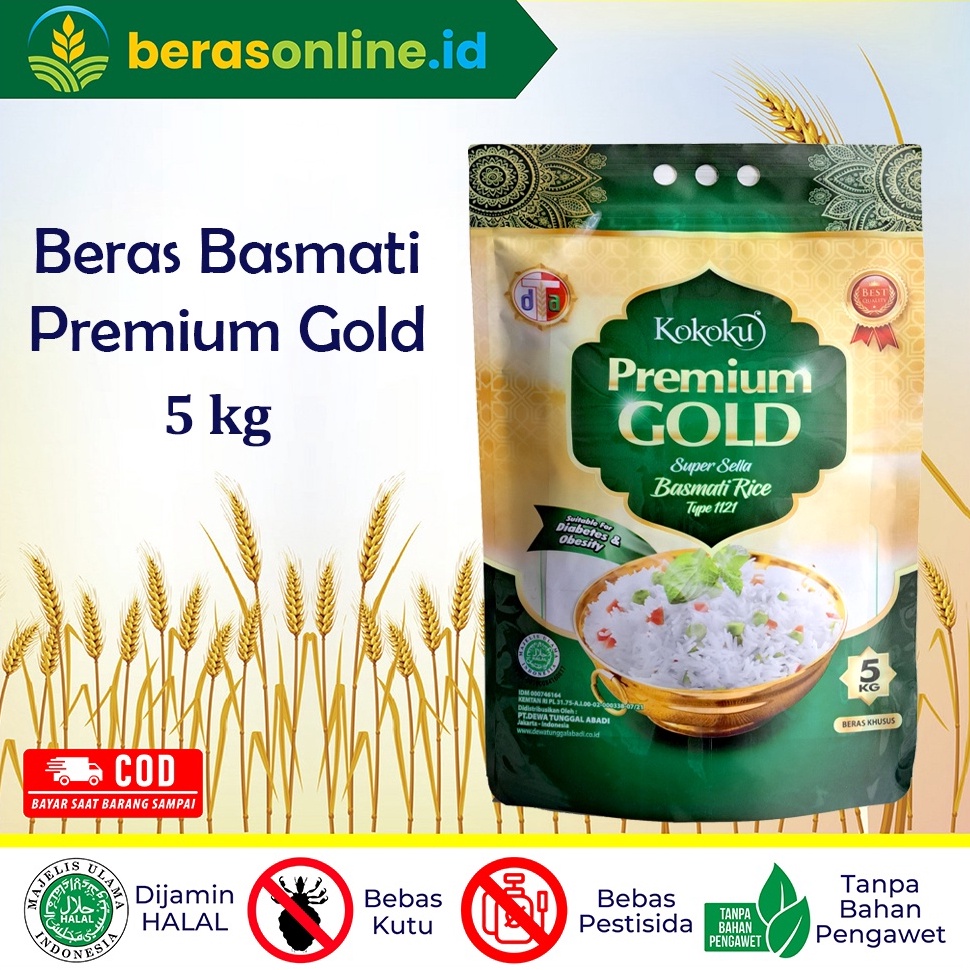 

VIRAL Beras Online Beras 5kg Basmati Gold Super Sella Beras Import