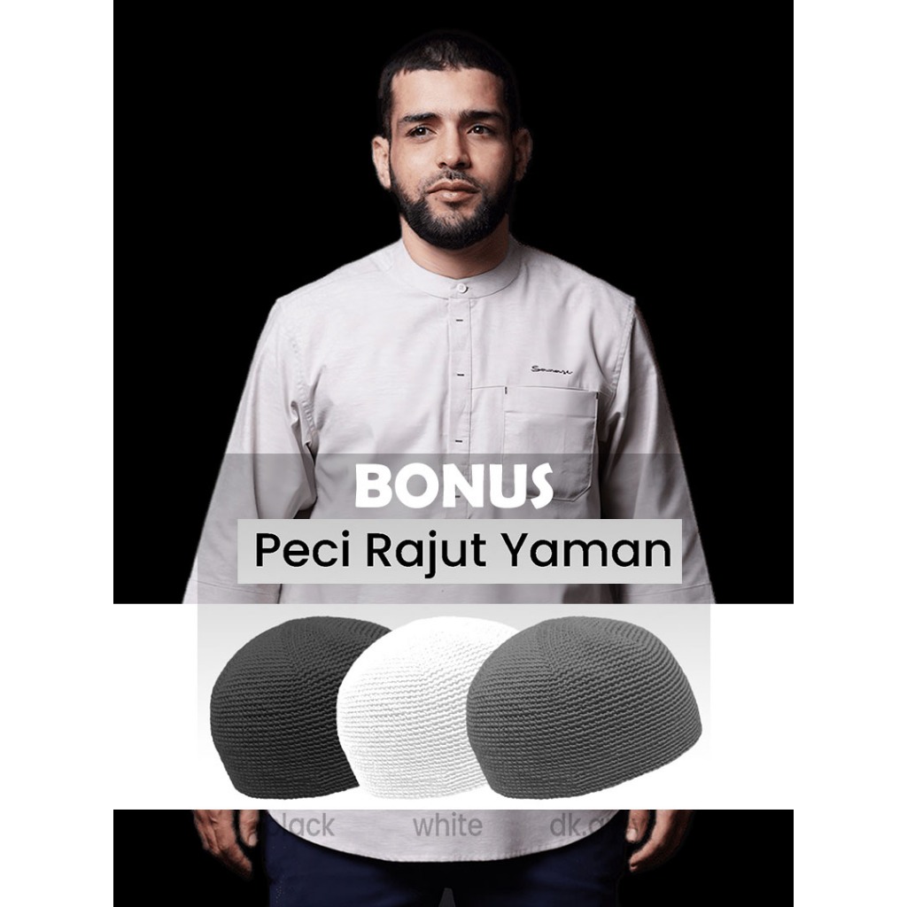 SAMASE Basic Kemko U100P Baju Kemeja Koko Lengan 3/4