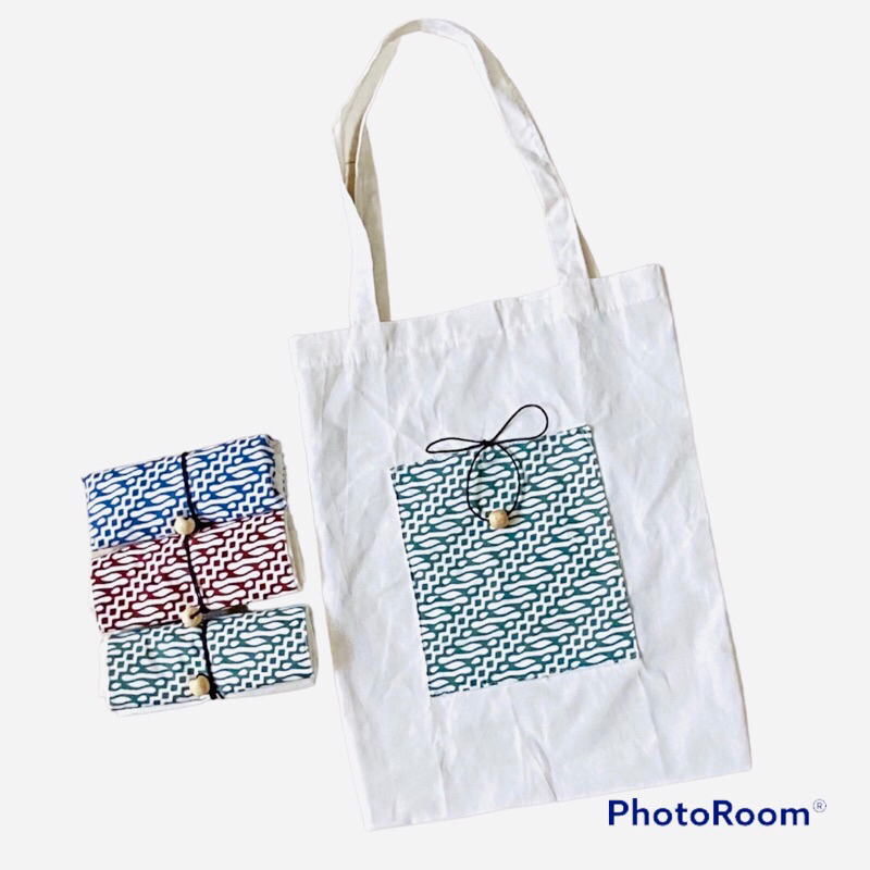 Totebag lipet Tali 32x40cm / Tas Map/ totebag/ tas custom/ souvenir tas/ tas seminar/ tas batik map/