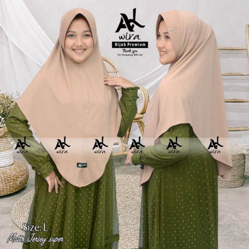 Model BaruAlwiraoutfit jilbab instan size L original by Alwira