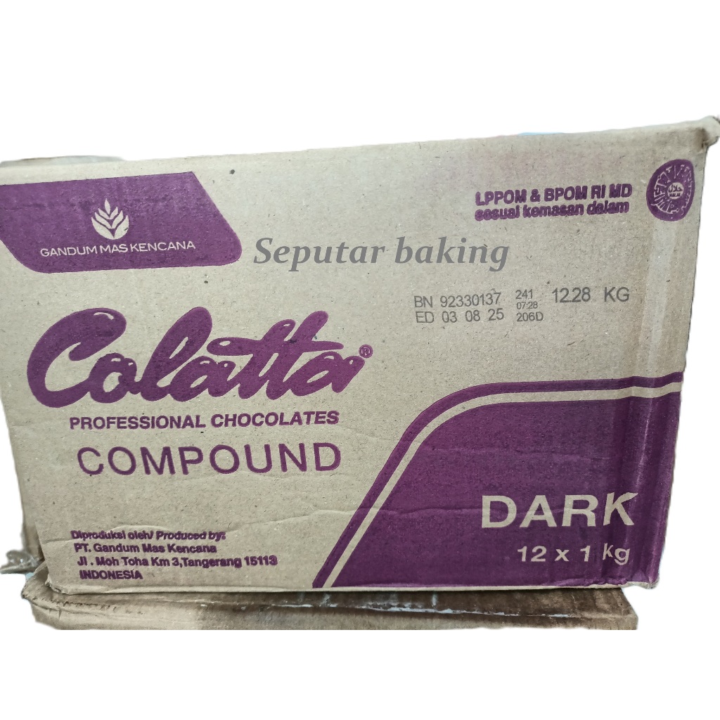 

Coklat batang Colatta DARK 1kg (1dus=12pcs)