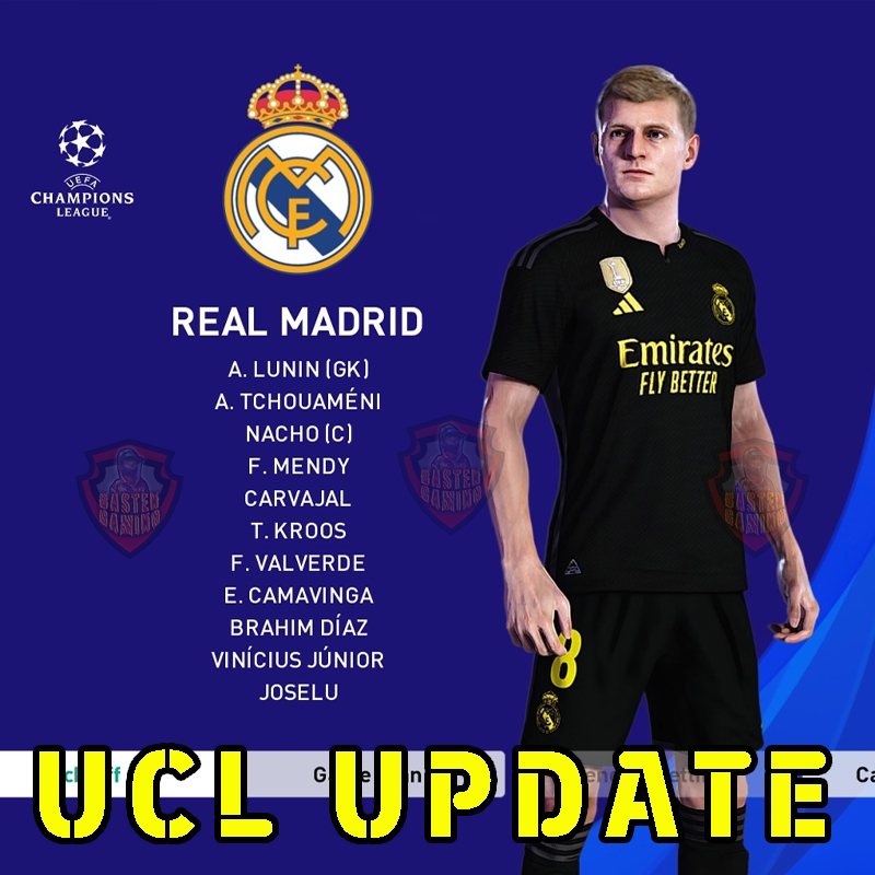 OPTION FILE PES 2021 LIGA CHAMPIONS EDITION SEASON 2023-2024 PS5 & PS4 ORI