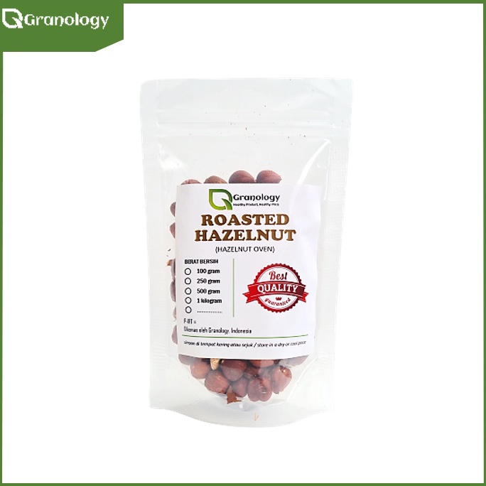 

PAKET LENGKAP Roasted Hazelnut Kacang Hazelnut Oven 1 gram by Granology
