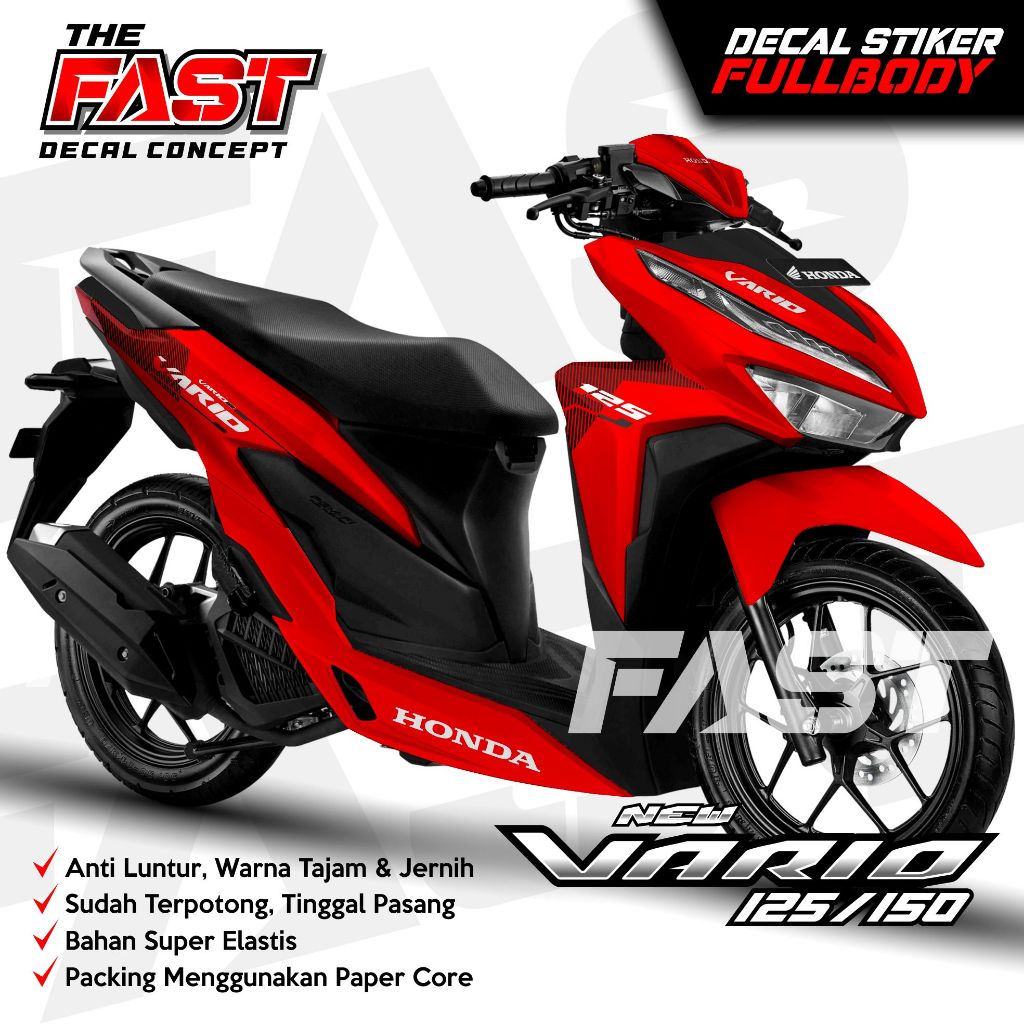 Decal Vario Full Body All New 150 125 Tahun 2018 2019 Stiker Vario Stiker Motor Vario 2020 Modif Dek