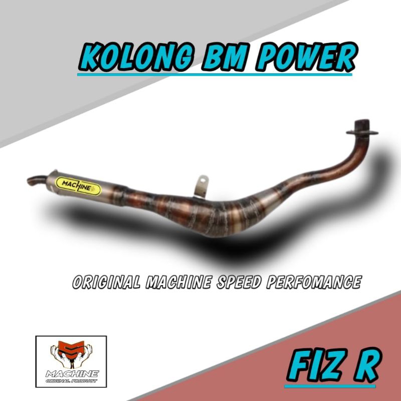 KNALPOT BM POWER FIZR FIZ R FORCE1 PLAT KARAT SUPER GARING ORIGINAL MACHINE BUKAN NXL EL9