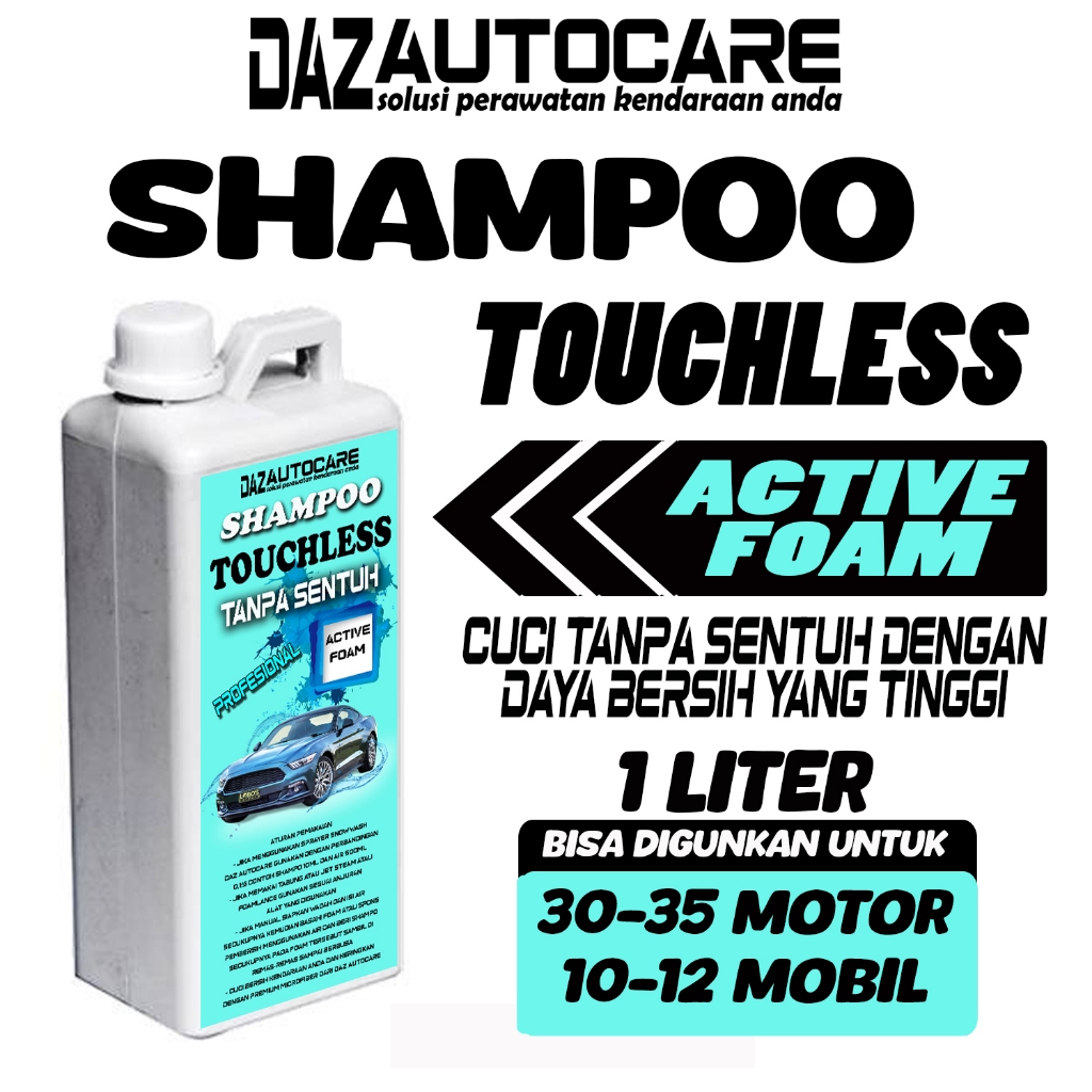 SUPER TOUCHLESS WASH SHAMPO TANPA SENTUH SHAMPO MOBIL DAN MOTOR