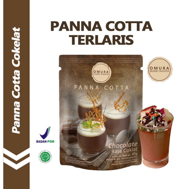 

Swip up PANNA COTTA Panna Cotta Pudding Sutra ala Italia Rasa Chocolate Cokelat Omura Dessert Shooter Instant Powder