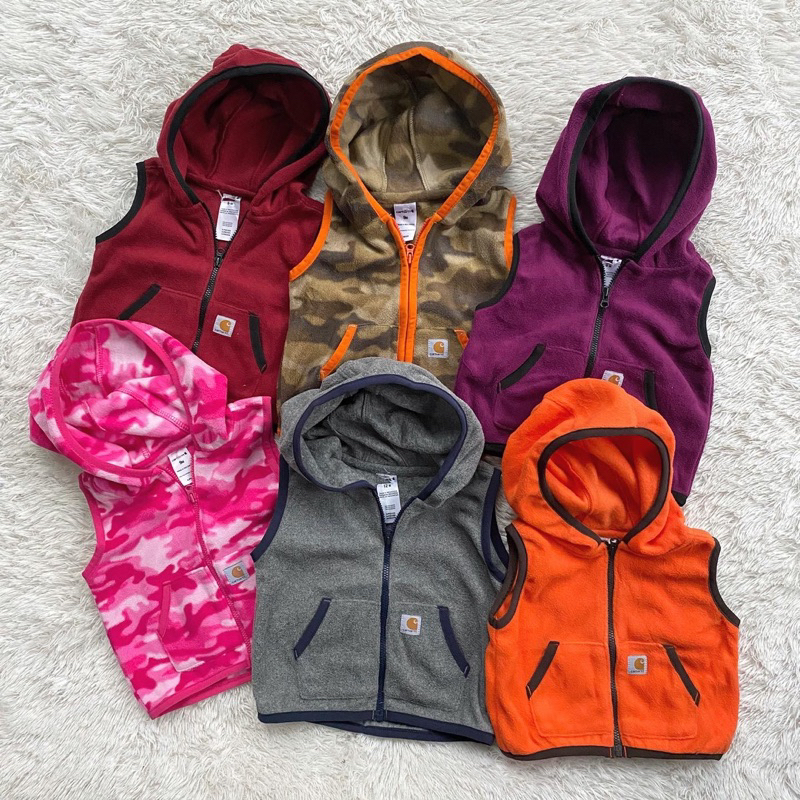 Carhartt Baby Kids Rompi Hoodie Vest Anak