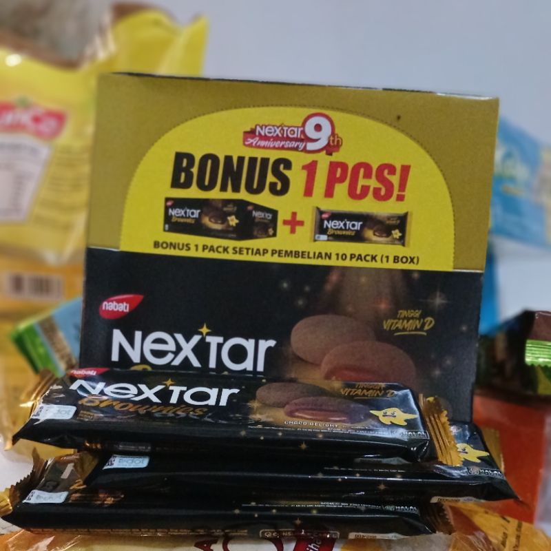 

nextar brownies 1 box isi 10