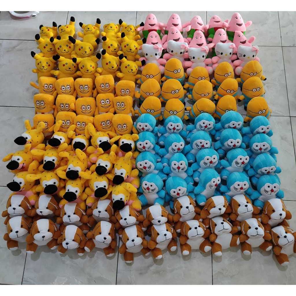 PROMO TERBARU BONEKA CAPIT MINI ALL KARAKTER 15CM TERMURAH/BONEKA CAPIT/BONEKA BUKET/BONEKA TEDDY