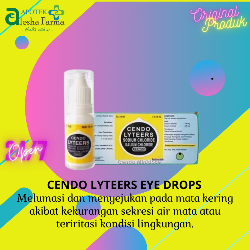 Cendo Lyteers | Cendo Lyteers Eye Drops 15 ml | Obat Tetes Mata Kering