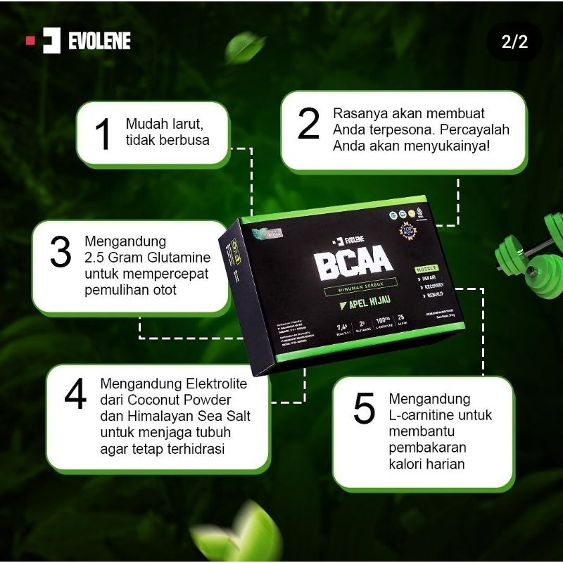 Evolene BCAA 25 serving