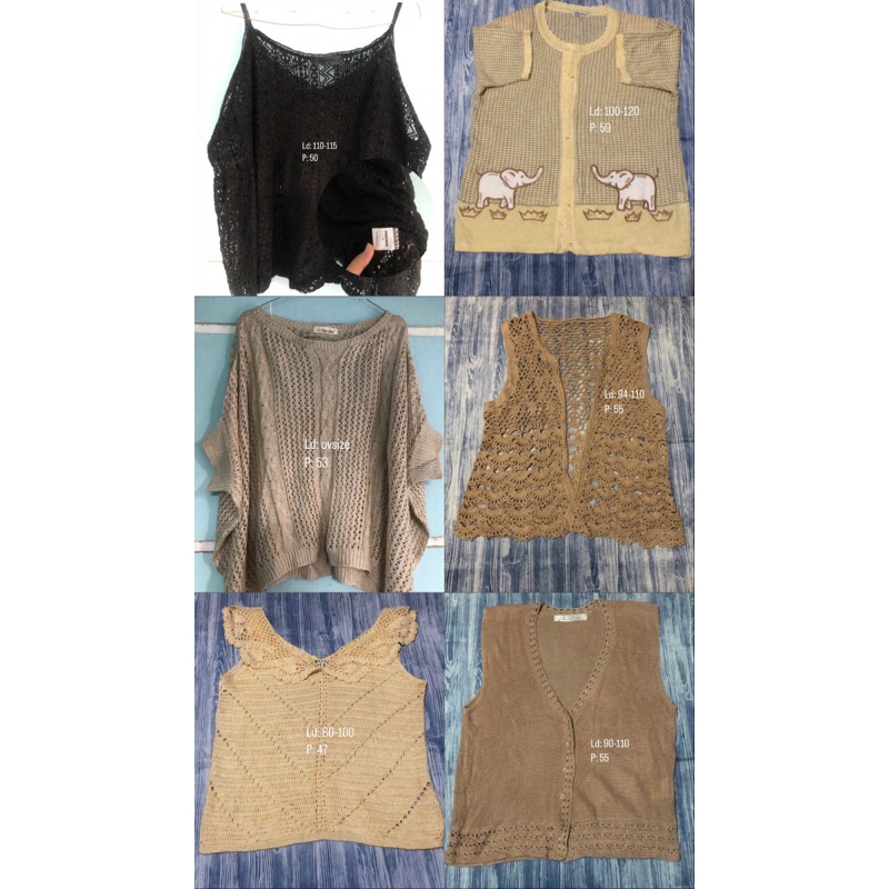 Preloved Vest | Outer Wanita Jaring