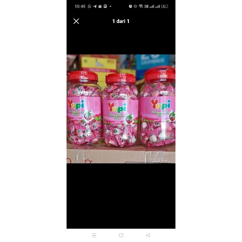 

Permen Yupi Toples isi 125pcs