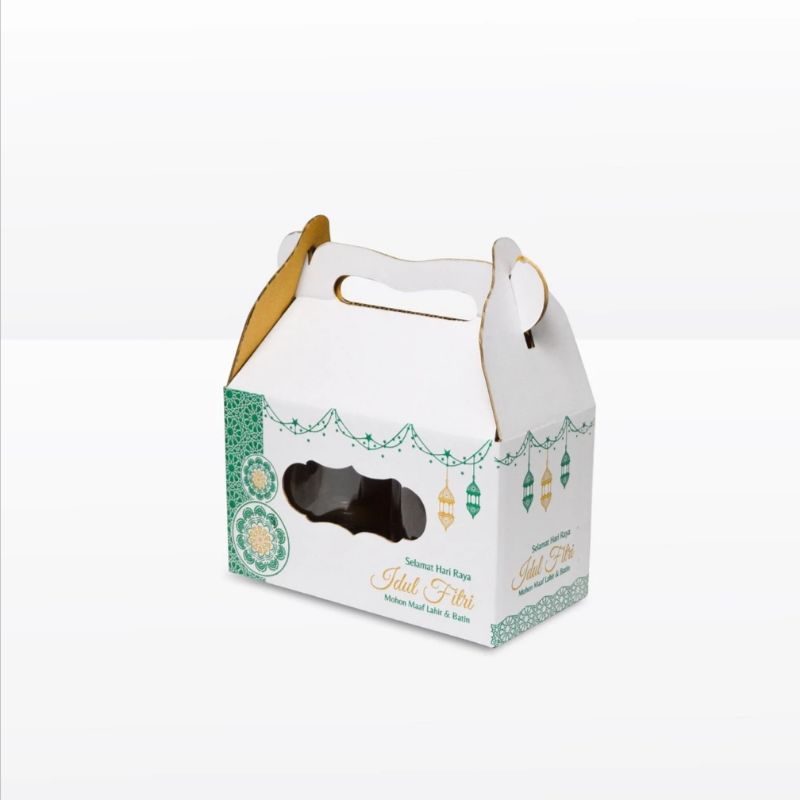 Box 19x10x11 JAR 500 ml  Isi 2 Toples Bulat Box/Kardus/packing/kemasan/Kue Kering/kuker/boxJar500ml/