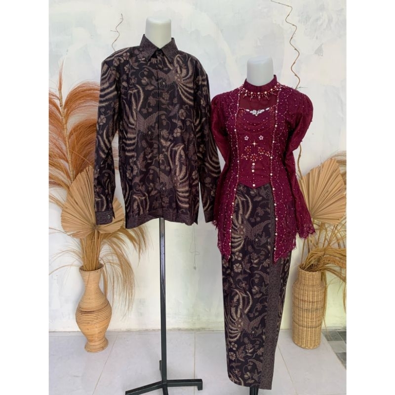 Set kebaya couple kutubaru hijab