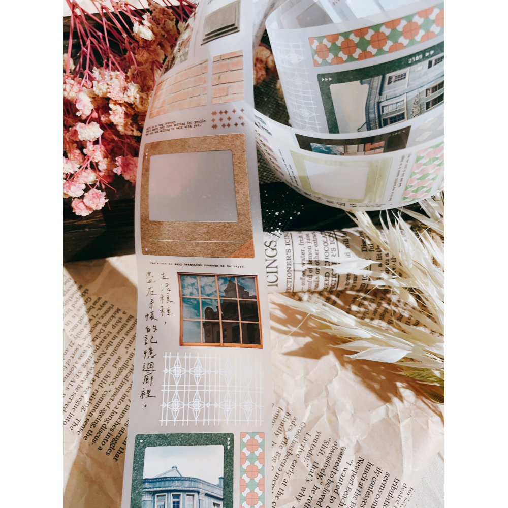 

Rikka Stationary Memory of Town Pet Tape Sticker Sample