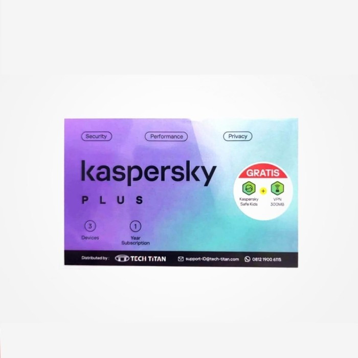 KASPERSKY ANTI VIRUS Plus 3 - Antivirus Kaspersky plus 3 (KAV3)