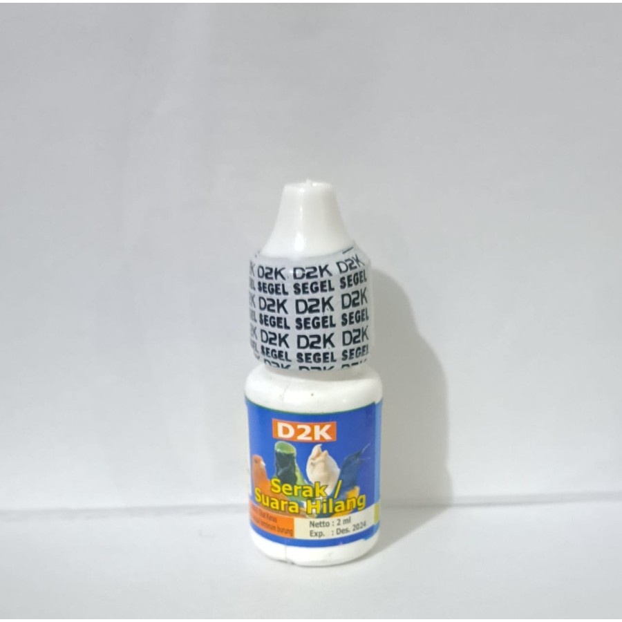 Obat Burung D2K Serak Suara Hilang 2ml