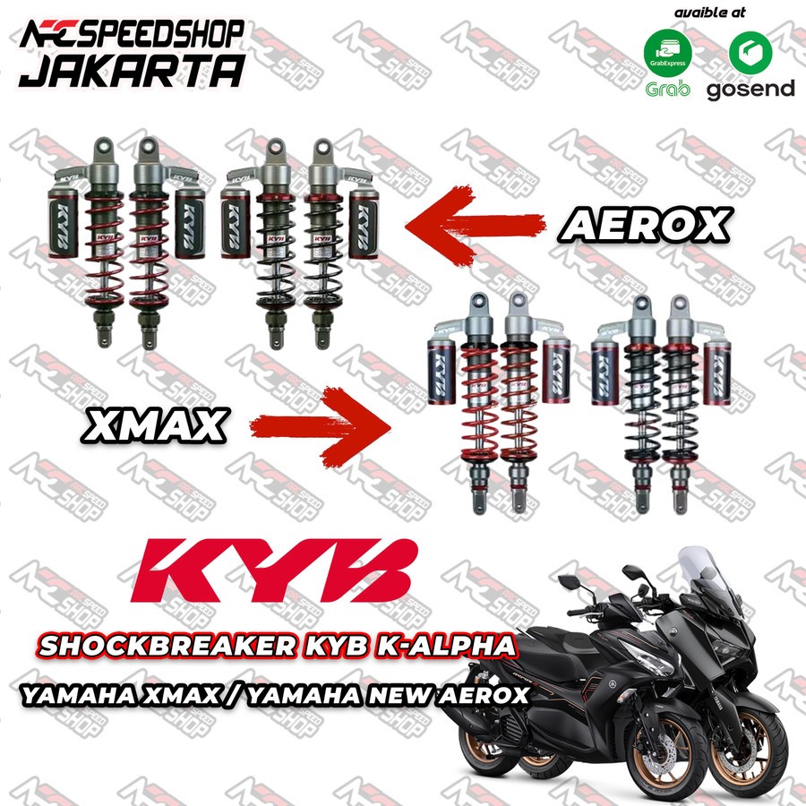 Shock Shockbreaker Kayaba KYB K Alpha Xmax 250 Conected Aerox Nmax New