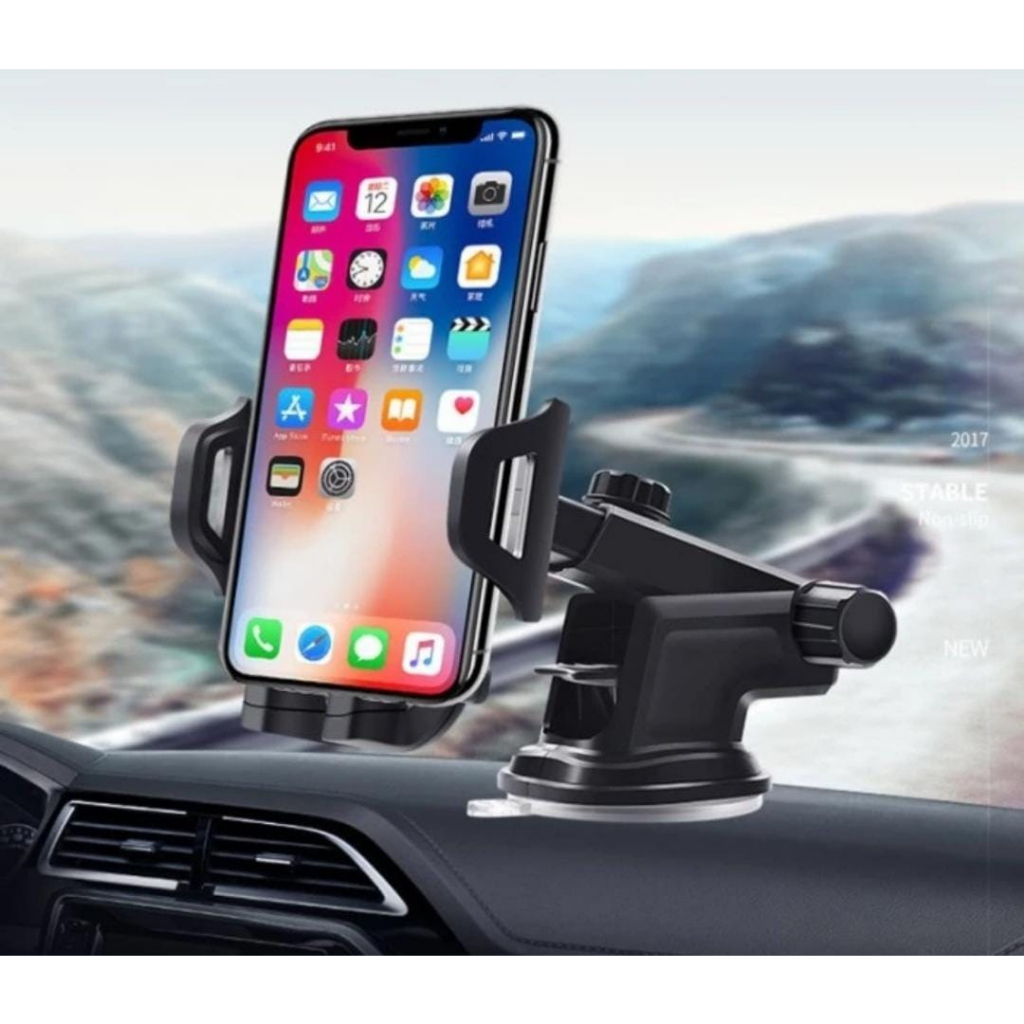 Car Phone Holder Mobil HD-19 Stand Handphone Dudukan hape Alat penyangga hp dashboard viral