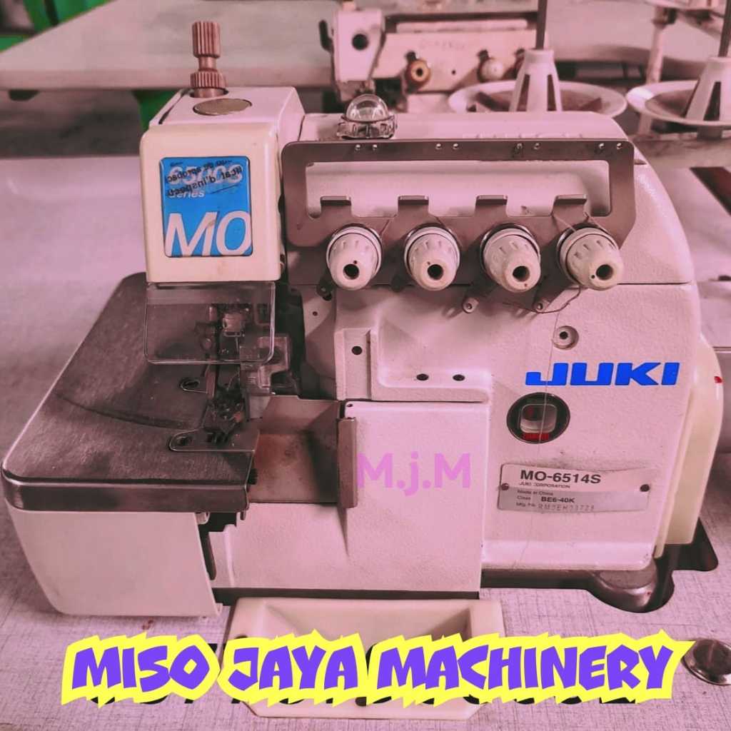 Mesin jahit Obras JUKI MO-6514S Original Benang 4 ( SECOND )
